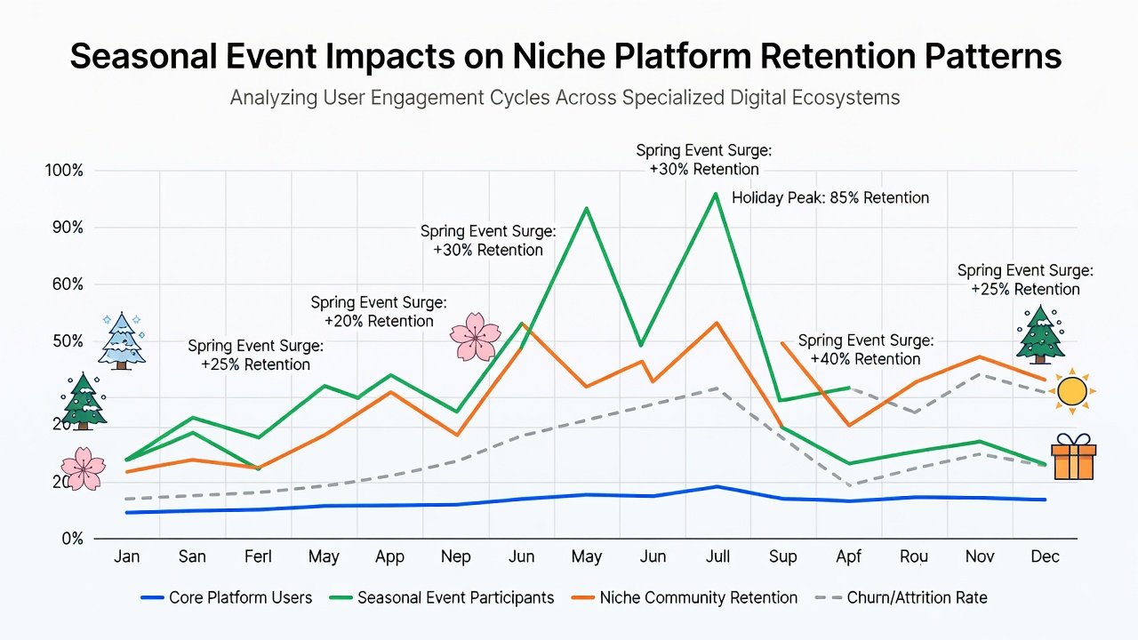 Seasonal Event Impacts on Niche Platform Retention Patterns